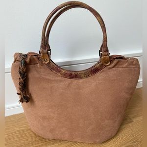 Microsuede women handbag